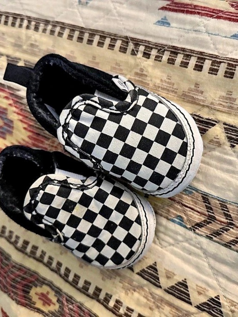 Vans Classic Slip-On Crib Checkerboard Sneakers